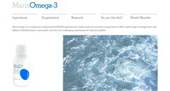 Desktop Screenshot of maris-omega3.com